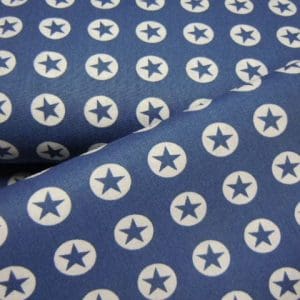 Katoentjes ster blauw