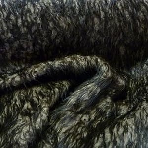 Imitatie bont beige/bruin plukje