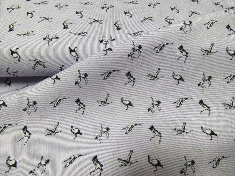 bedrukte viscose ooievaartje lila bedrukte viscose ooievaartje lila