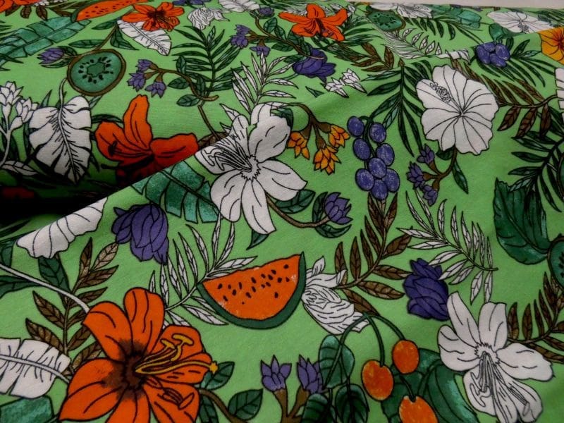 fruit garden groen pique jersey fruit garden groen pique jersey