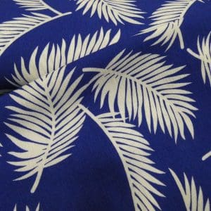 palmblad kobalt viscose crêpe