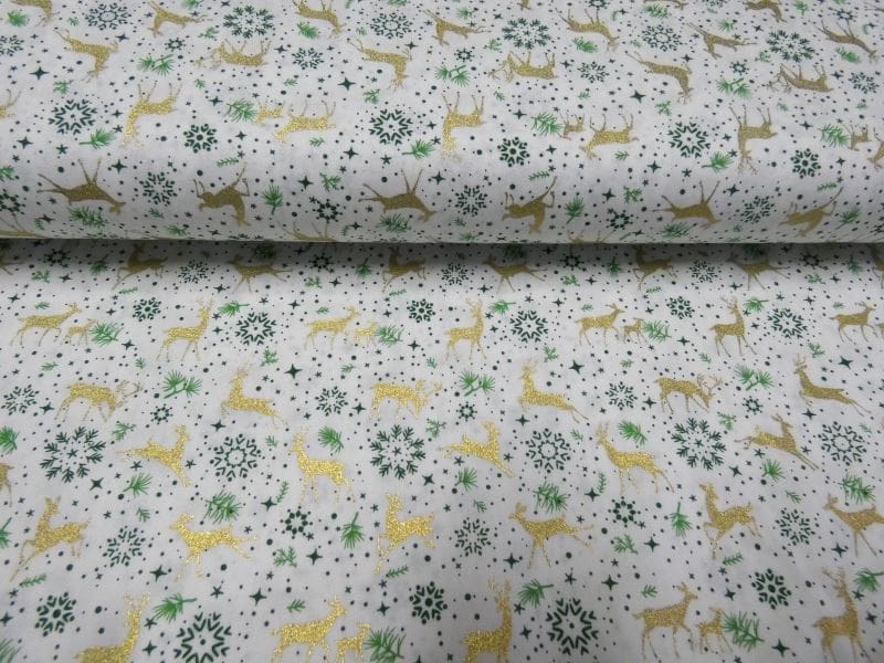 rendier ecru kerst stof r rendier ecru kerst stof r